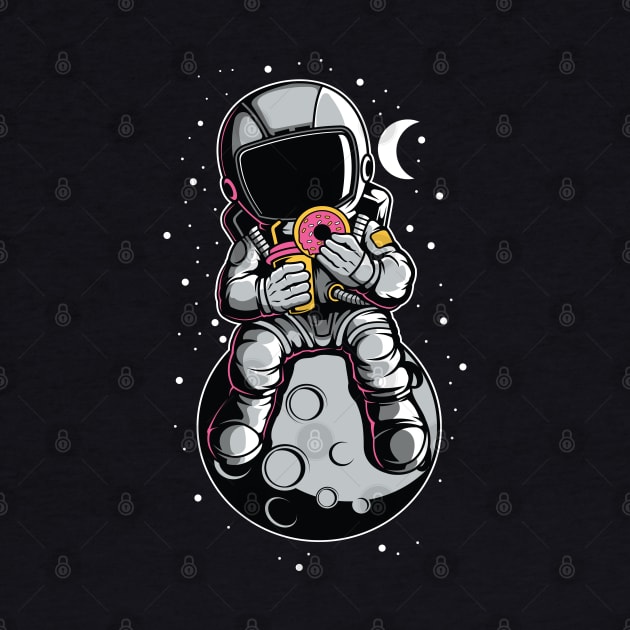 Astronaut Eating Donuts by kim.id